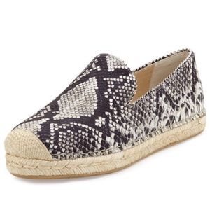 snake print espadrilles